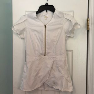 White Jaanuu scrub top